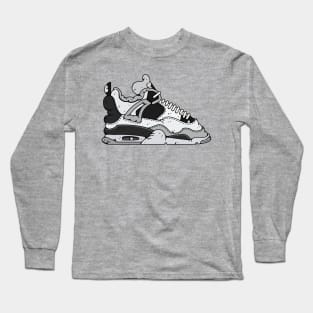 Air Jordan 4 Retro Military Black Long Sleeve T-Shirt